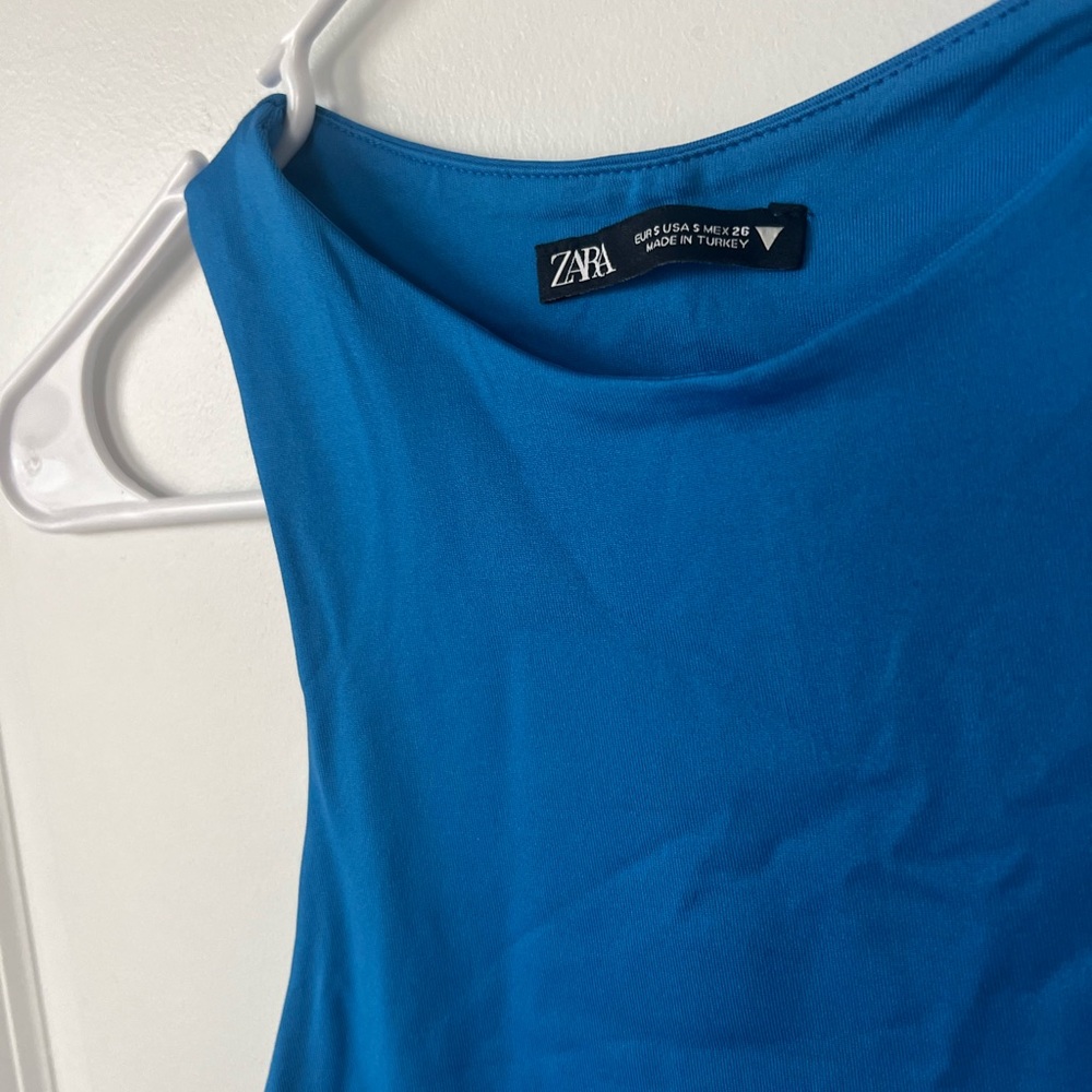 WORN ONCE Zara Women's Blue Body suit top